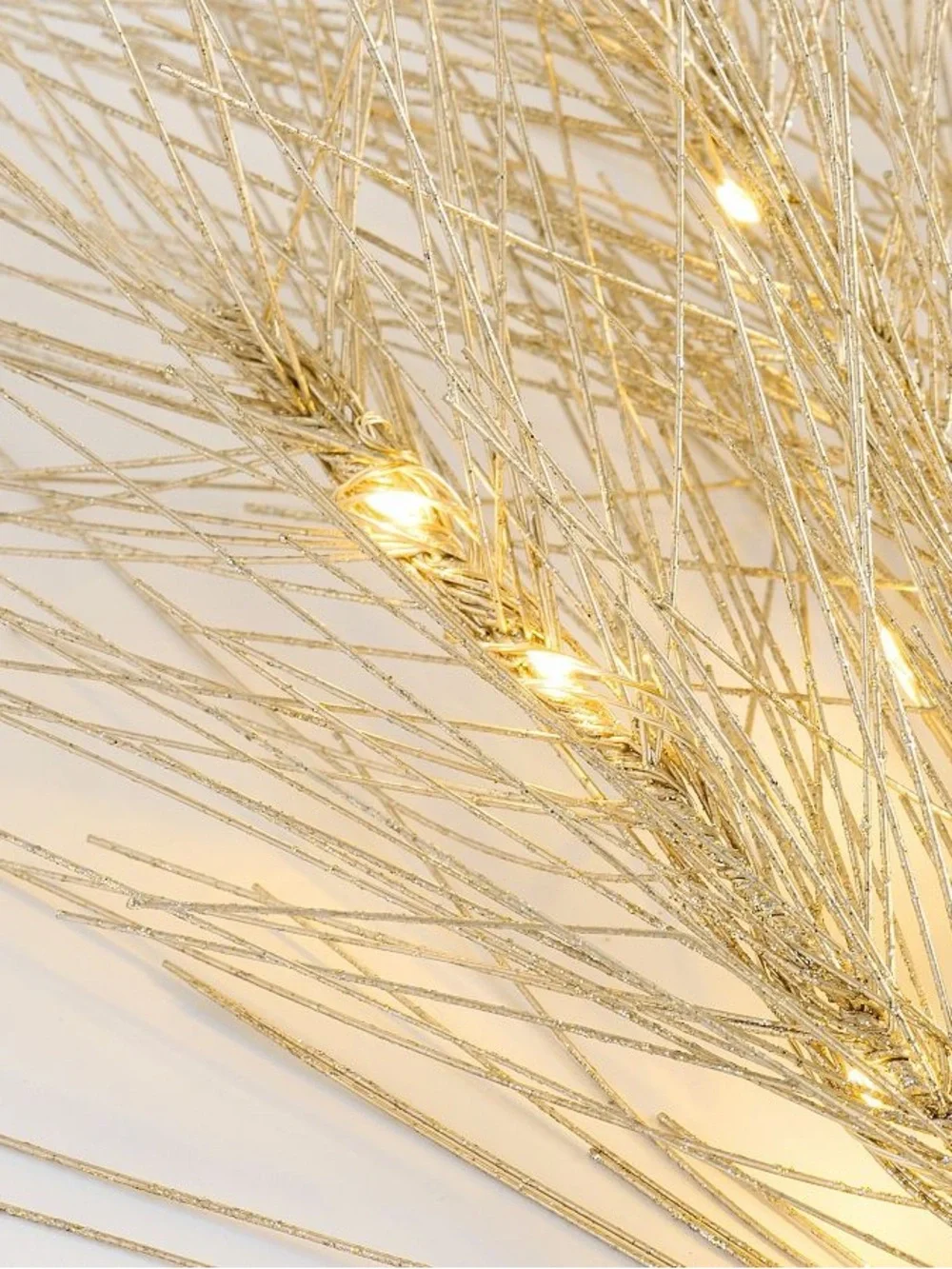 Pottery Barn Golden Lit Tinsel String Garland BNIB